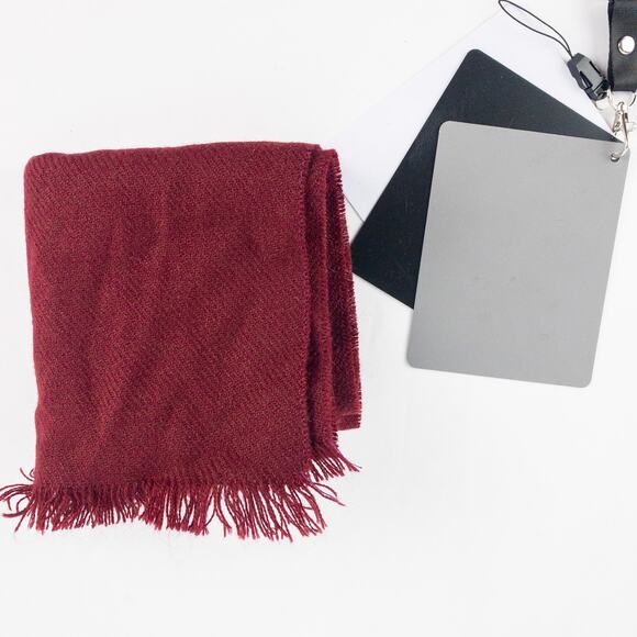 Beau Brummell Vintage Red Knit Scarf Unisex Mens Womens One Size - Picture 10 of 11